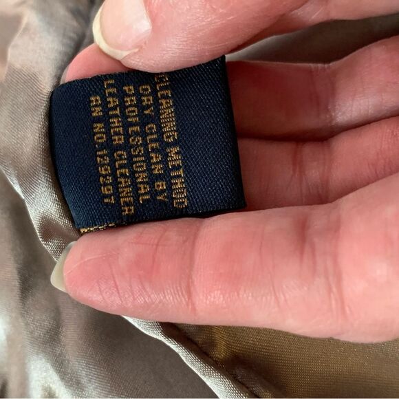 IMAN Gray Leather Double Breasted Trench Coat size Medium minimalist clean girl - Picture 8 of 14